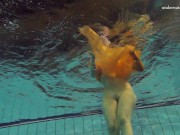 Preview 3 of Blonde super tight teen Nastya underwater