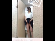 Preview 6 of Hentai japanese girl exposes masturbation in a public toilet