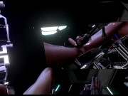 Preview 6 of Citor3 Femdomination 2 3D VR game walkthrough 4: The Flushing  story, sci-fi, latex, cum training