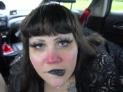 Preview 5 of Fat E-Girl Sucks Cock in Target Parking Lot
