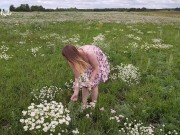 Preview 4 of Blonde Horny in Nature and Fingering in the Field