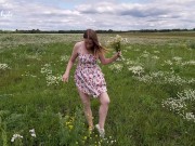 Preview 5 of Blonde Horny in Nature and Fingering in the Field
