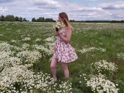 Preview 6 of Blonde Horny in Nature and Fingering in the Field