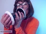 Preview 3 of SFW ASMR Velma Cosplay Ear Licking - PASTEL ROSIE Ear Eating - Tingly Scooby Doo 3Dio Microphone POV