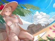 Preview 4 of Isekai Quest - Part 1 Sexy Girl On The Beach Chilling By HentaiSexScenes