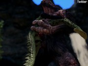 Preview 3 of Argonian takes care of her pet troll