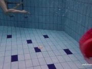 Preview 6 of Firm big tits and red dress underwater on Duna Bultihalo
