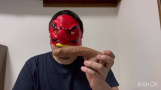 Japanese chubby man introduces recommended dildo and anal play