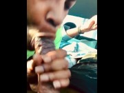 Preview 6 of Blow my bbc 🍆 and swallow my cum👅💦 in the car🚗 till I scream (Qemuel) 😊😊