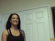 Preview 1 of DTFsluts - Katrina Jade Fucked All Over Apartment and Crampied