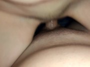 Preview 3 of hot teen closeup fucking creamy pussy