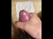 Preview 3 of Masturbation while drinking. Even though it's premature ejaculation, it's nice to have a lot of hand