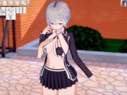 Preview 3 of 【エロゲーコイカツ！】性格が勝ち気なショートカット銀髪爆乳のおっぱい揉みまくりセックス！(アニメ3DCG動画)[Hentai Game Koikatsu! Anime 3DCG video]