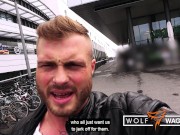 Preview 1 of PUBLIC in BERLIN : Tattooed Harleen van Hynten loves a good dick ride! WolfWagnerCom