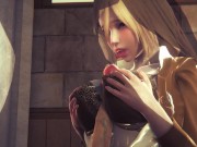 Preview 2 of [ATTACK ON TITAN] Historia Reiss wants that titan-like dick (3D PORN 60 FPS)