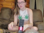 Preview 5 of Stoner Grilfriend Smokes a Joint With You and Touches Her Pink Pussy (Roleplay) - IzzyHellbourne