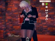 Preview 4 of 【Hentai Game Ai Shoujyo 】Big tits blonde Gal office worker is rubbed boobs. And sex. (Anime 3DCG
