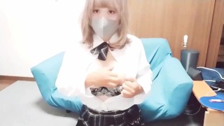 Erotic girl who loves JK uniforms（1/2）  Makami Yamachi