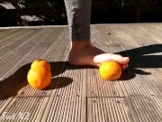 Preview 3 of Orange Juice Squished by her Sweet Feet