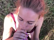 Preview 2 of Sex with a redhead babe in nature