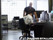 Preview 1 of Ebony BBC Boss Fucks His Employee Hard In The Office - RagingStallion