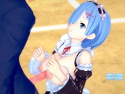 Preview 6 of [Hentai Game Koikatsu! ]Have sex with Re zero Big tits Rem. 3DCG Erotic Anime Video.