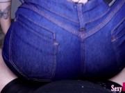 Preview 2 of Hot Assjob Lap Dance in Jeans and then in Thongs