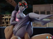 Preview 1 of Widowmaker's Anal ASMR (3d animation with sounds) overwatch, ass fuck, big dick
