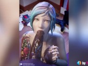 Preview 1 of Chloe BBC Blowjob (with sound, loop) life is strange, 3d animation