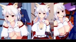 [Hentai Game Koikatsu! ]Have sex with Touhou Big tits Momiji Inubashiri. 3DCG Erotic Anime Video.