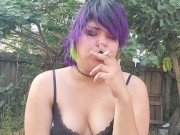 Preview 3 of cum smoke and cough with me