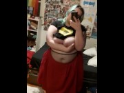 Preview 4 of needy ftm femboy asks you to fuck his tits