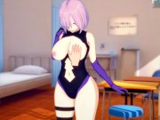 Preview 1 of [Hentai Game Koikatsu! ]Have sex with Fate Big tits Mashu Kyrielight.3DCG Erotic Anime Video.
