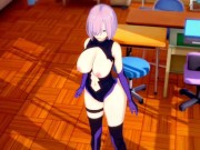 Preview 2 of [Hentai Game Koikatsu! ]Have sex with Fate Big tits Mashu Kyrielight.3DCG Erotic Anime Video.