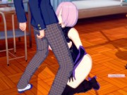 Preview 5 of [Hentai Game Koikatsu! ]Have sex with Fate Big tits Mashu Kyrielight.3DCG Erotic Anime Video.