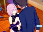 Preview 6 of [Hentai Game Koikatsu! ]Have sex with Fate Big tits Mashu Kyrielight.3DCG Erotic Anime Video.