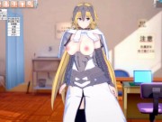 Preview 3 of [Hentai Game Koikatsu! ]Have sex with Fate Big tits Jeanne d'Arc.3DCG Erotic Anime Video.