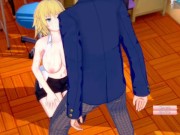 Preview 6 of [Hentai Game Koikatsu! ]Have sex with Fate Big tits Jeanne d'Arc.3DCG Erotic Anime Video.