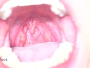 Preview 1 of delicious wide open mouth with lots of saliva