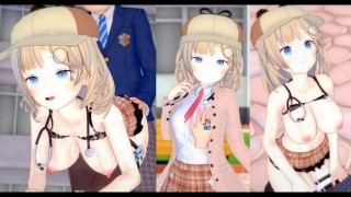 [Hentai Game Koikatsu! ]Have sex with Big tits Vtuber Watson Amelia.3DCG Erotic Anime Video.