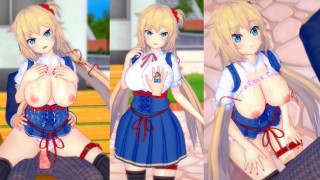 [Hentai Game Koikatsu! ]Have sex with Big tits Vtuber Shizuka Rin.3DCG Erotic Anime Video.
