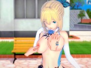 Preview 1 of [Hentai Game Koikatsu! ]Have sex with Big tits Vtuber Mirai Akari.3DCG Erotic Anime Video.