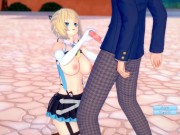 Preview 3 of [Hentai Game Koikatsu! ]Have sex with Big tits Vtuber Mirai Akari.3DCG Erotic Anime Video.