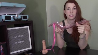 Lily O'Riley Reviewing the Waterslyde Bathtub Masturbation Toy (SFW)