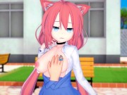Preview 1 of [Hentai Game Koikatsu! ]Have sex with Big tits Vtuber Nekomiya Hinata.3DCG Erotic Anime Video.