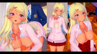 [Hentai Game Koikatsu! ]Have sex with Big tits Vtuber Oga Saki.3DCG Erotic Anime Video.