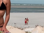 Preview 2 of Outdoor Orgy At The Beach! Two Couples Get It On!