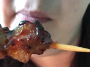 Preview 1 of I eat skewers & rice FOOD # 2