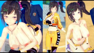 [Hentai Game Koikatsu! ]Have sex with Big tits Vtuber Oga Saki.3DCG Erotic Anime Video.