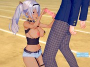 Preview 3 of [Hentai Game Koikatsu! ]Have sex with Big tits Vtuber Matsukai Mao.3DCG Erotic Anime Video.